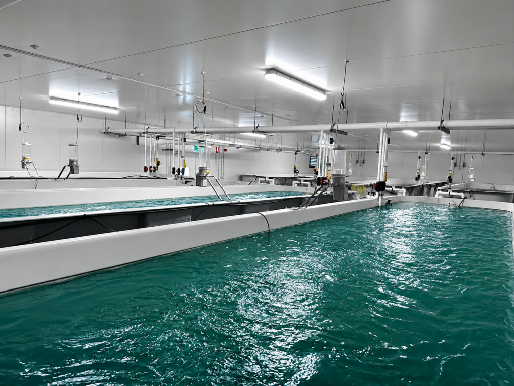 Innovaqua Mirafeed Automatic Fish Feeder Fish Farm Installation Australia