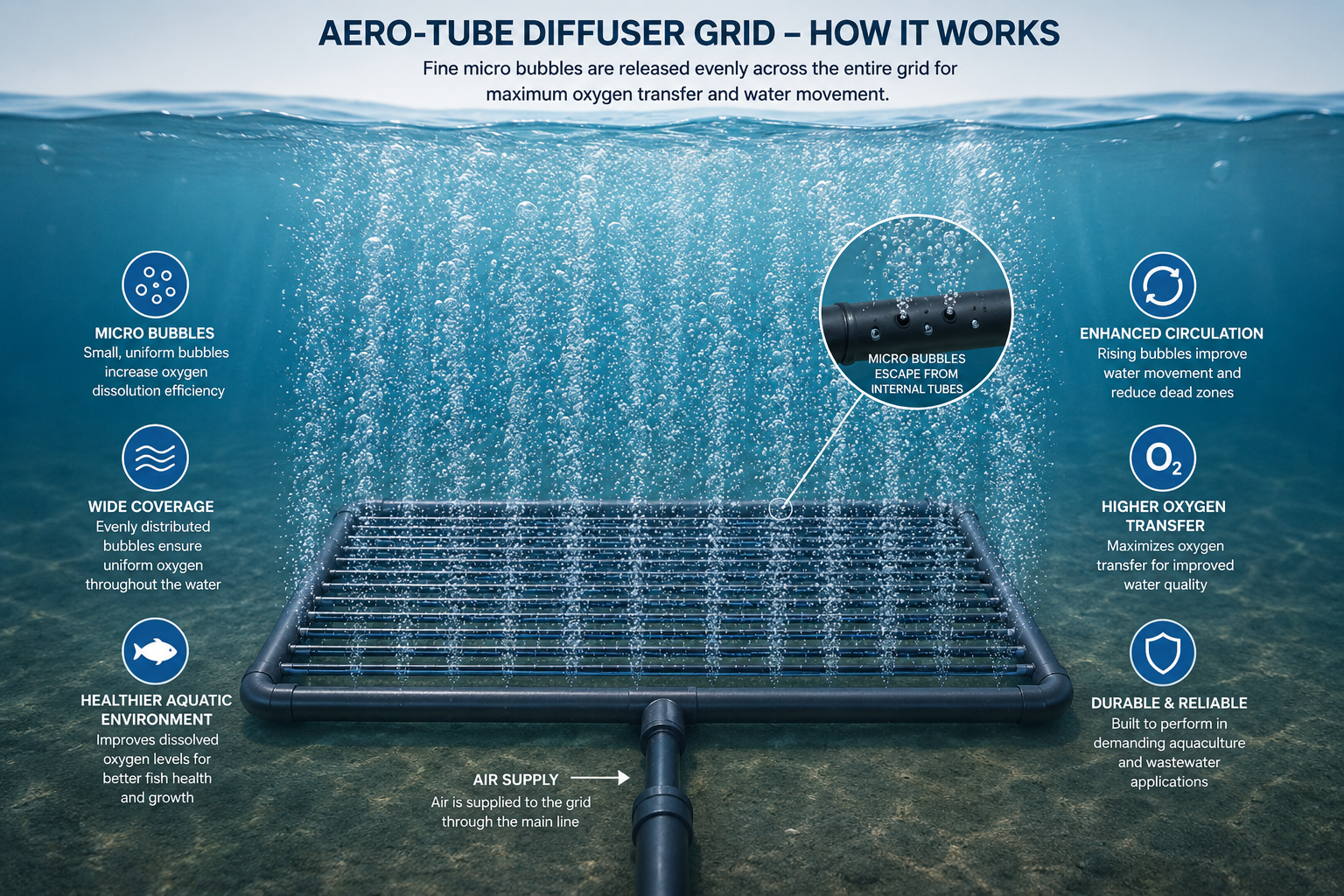 Aero-Tube® Diffuser Grid | Pure Aquatics