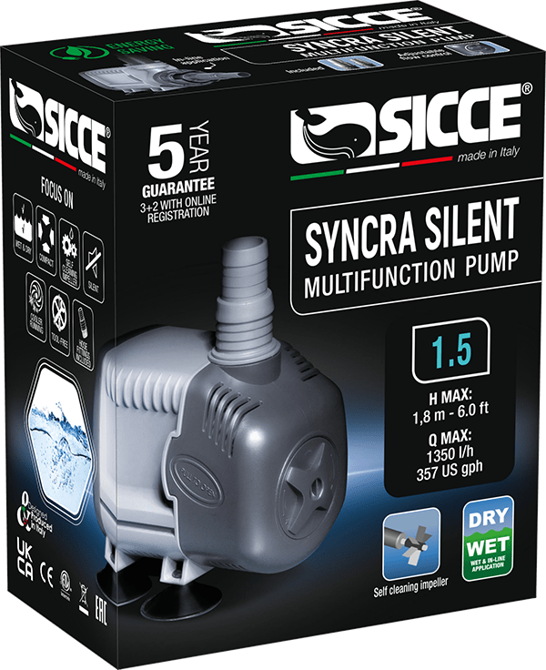 Sicce Syncra 1.5 Syncra Silent Multifunction Pump - 1,350L/H