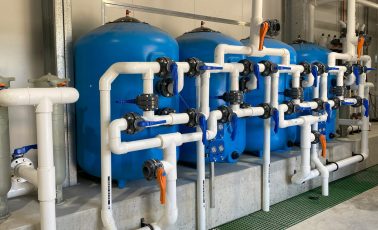 RAS mechanical filtration Pressurized sand filter aquaculture